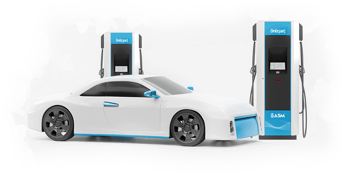 Electric car and önizşarj DC charging stations